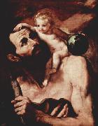 Jose de Ribera Christophorus mit dem Jesuskind oil on canvas
